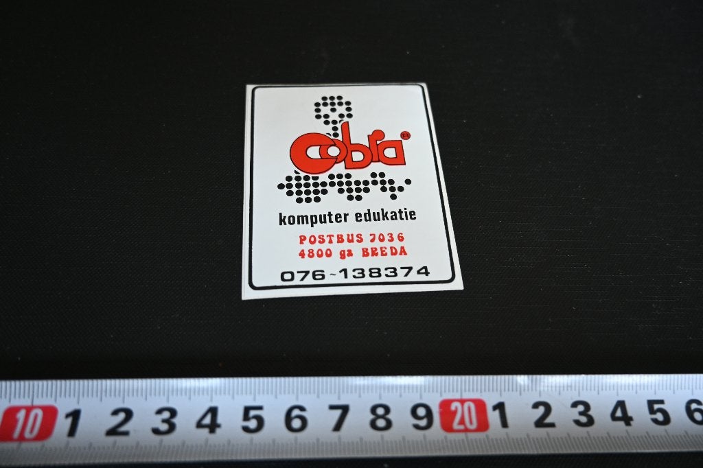 sticker breda COBRA komputer edukatie, Ophalen of Verzenden, Zo goed als nieuw