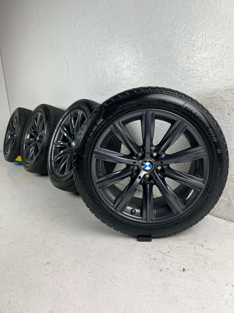 Originele BMW 5-serie velgen 18" 5x112 Style 684 winterset, Niet ingevuld, 18 inch, Banden en Velgen, Niet ingevuld