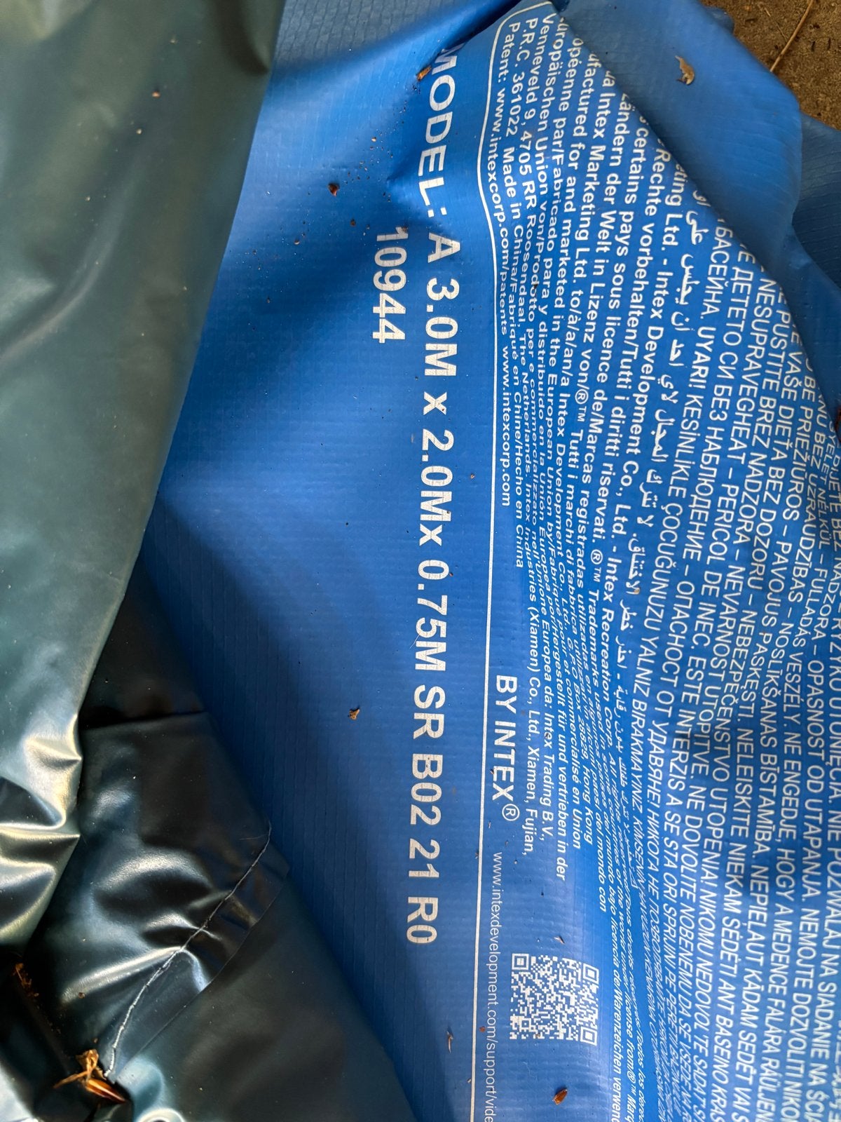 Intex Opzetzwembad 3.00m x 2.00m x 0.75m met filterpomp etc., Ophalen, Gebruikt, Opzetzwembad, 200 tot 400 cm