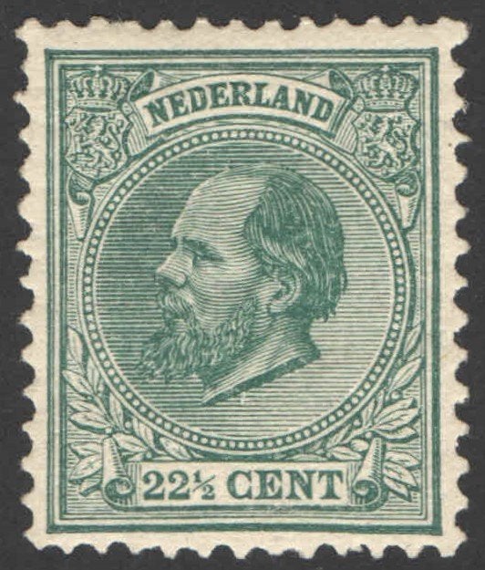 Nederland NVPH nr 25 ongebruikt Koning Willem III 1888, Postzegels en Munten, Postzegels | Nederland, Ophalen of Verzenden, T/m 1940