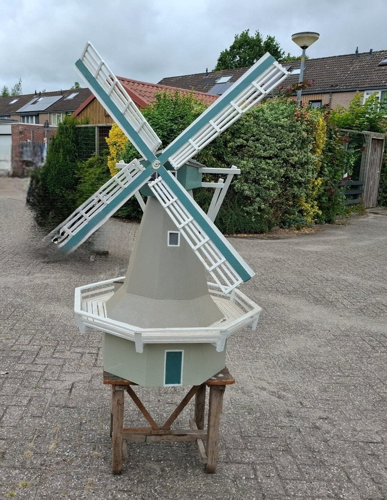 Grote  Houten Windmolen met Instelbare Kogellagers, Tuin en Terras, Ophalen, Nieuw
