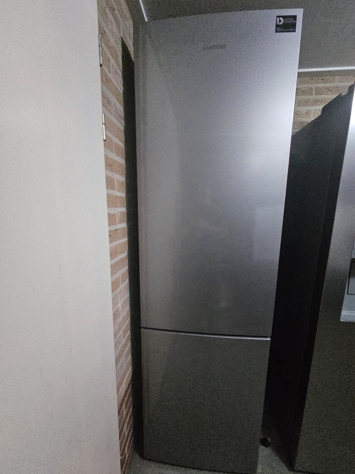 Samsung Koelkast met Vriezer - Zo goed als nieuw, Ophalen, 200 liter of meer, 60 cm of meer, Met aparte vriezer