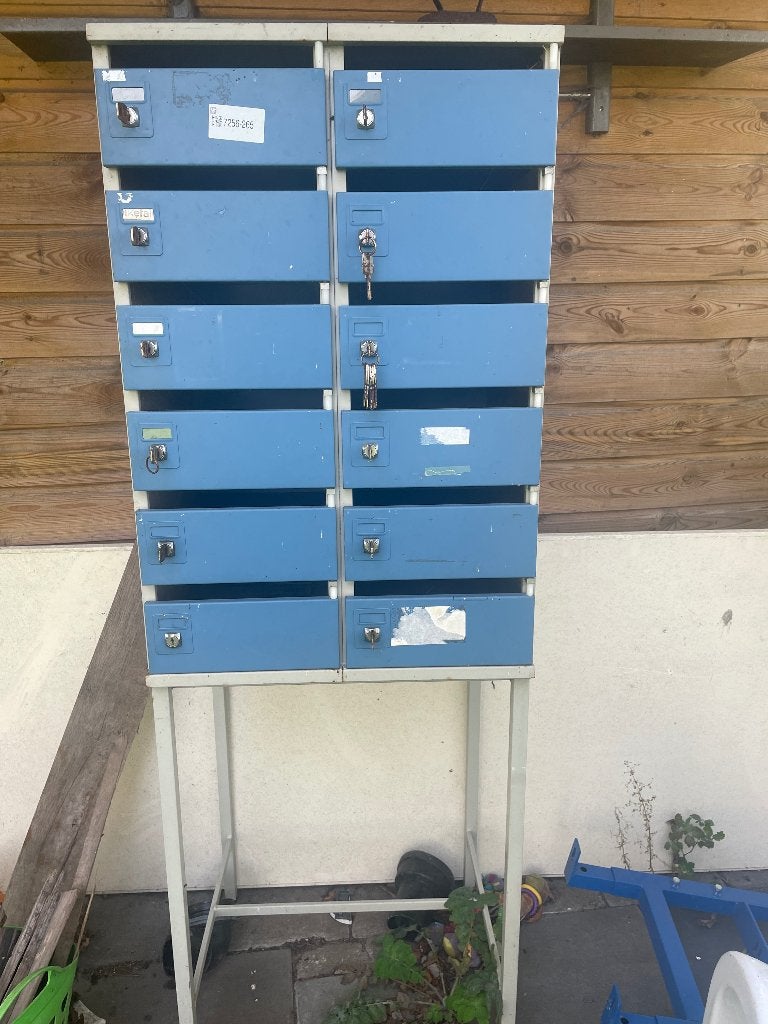 Brievenbus postvakken zuil, Ophalen, Gebruikt