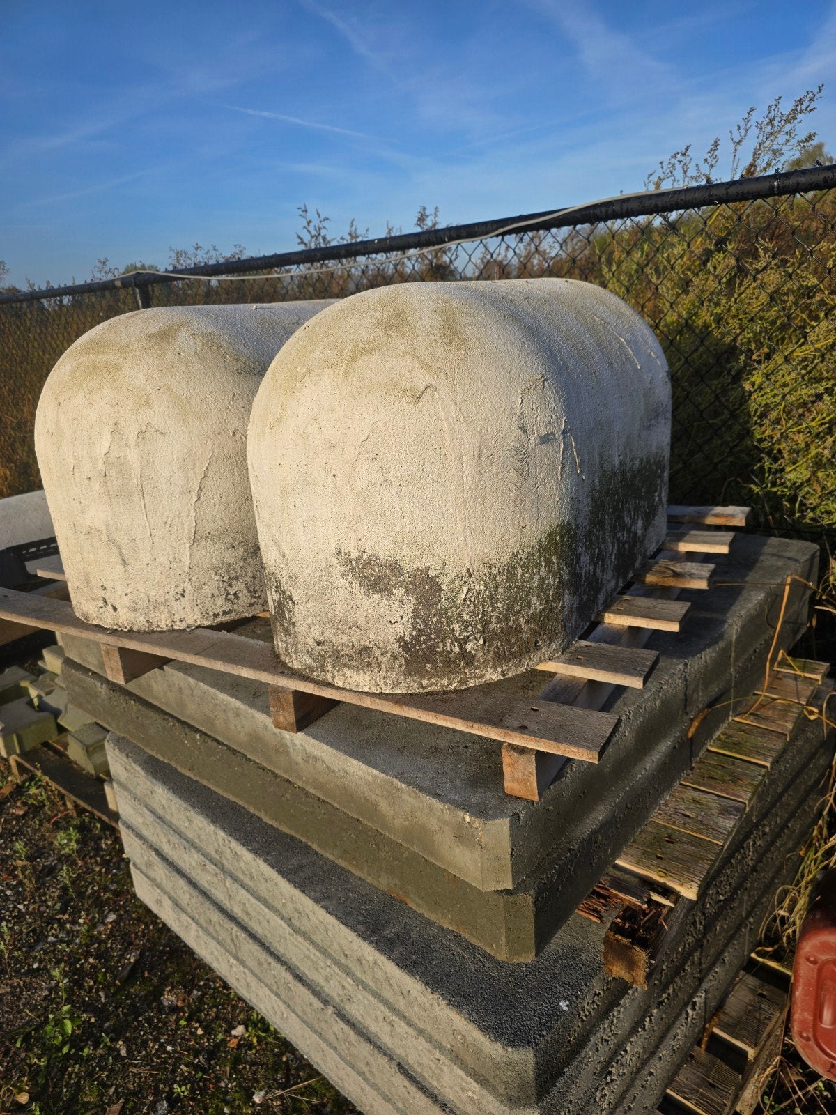 Betonnen elementen varkensruggen, Tuin en Terras, Ophalen, Overige materialen, Gebruikt, Overige typen