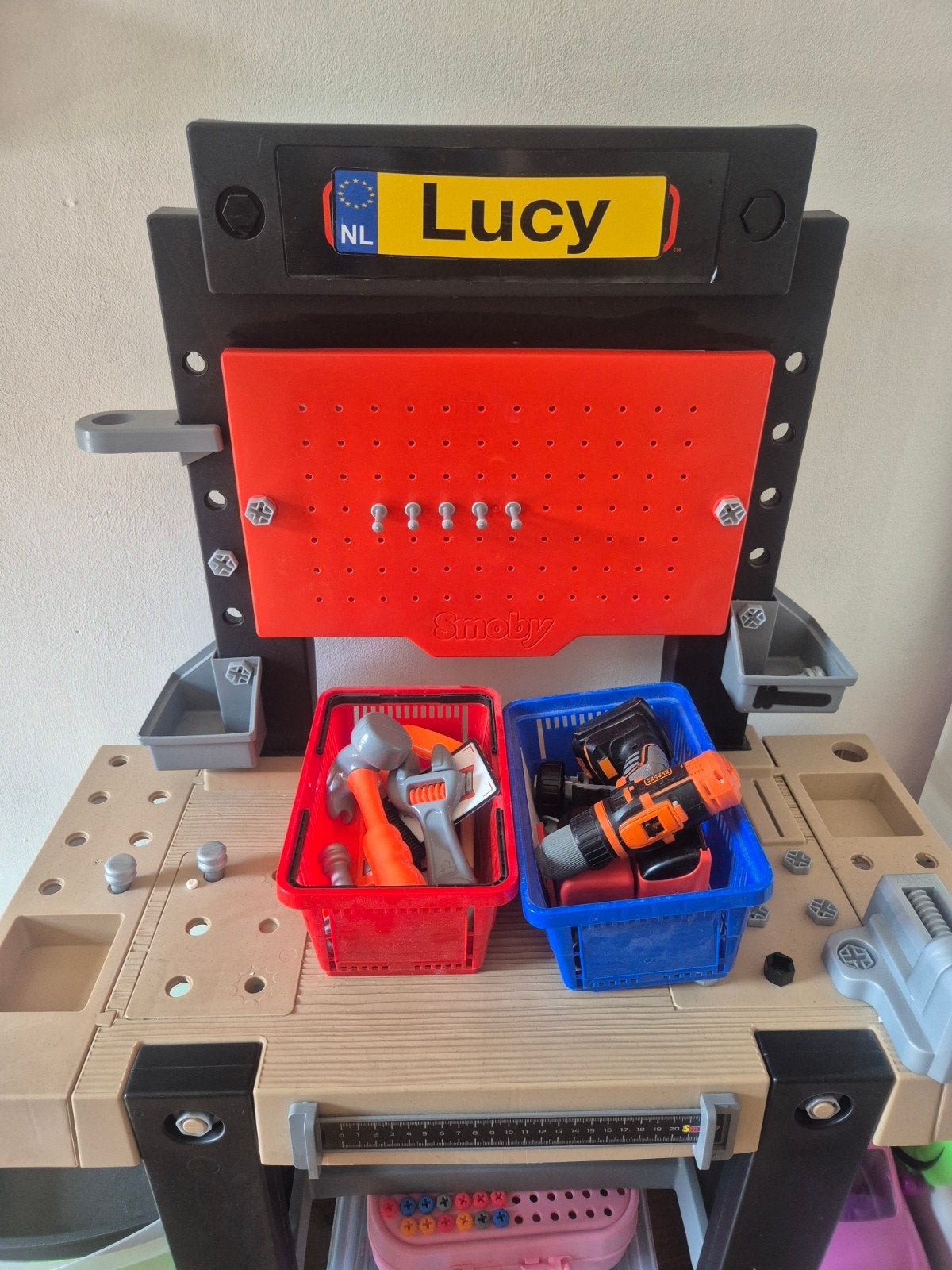werkbank smoby met gereedschap, Ophalen, Gebruikt