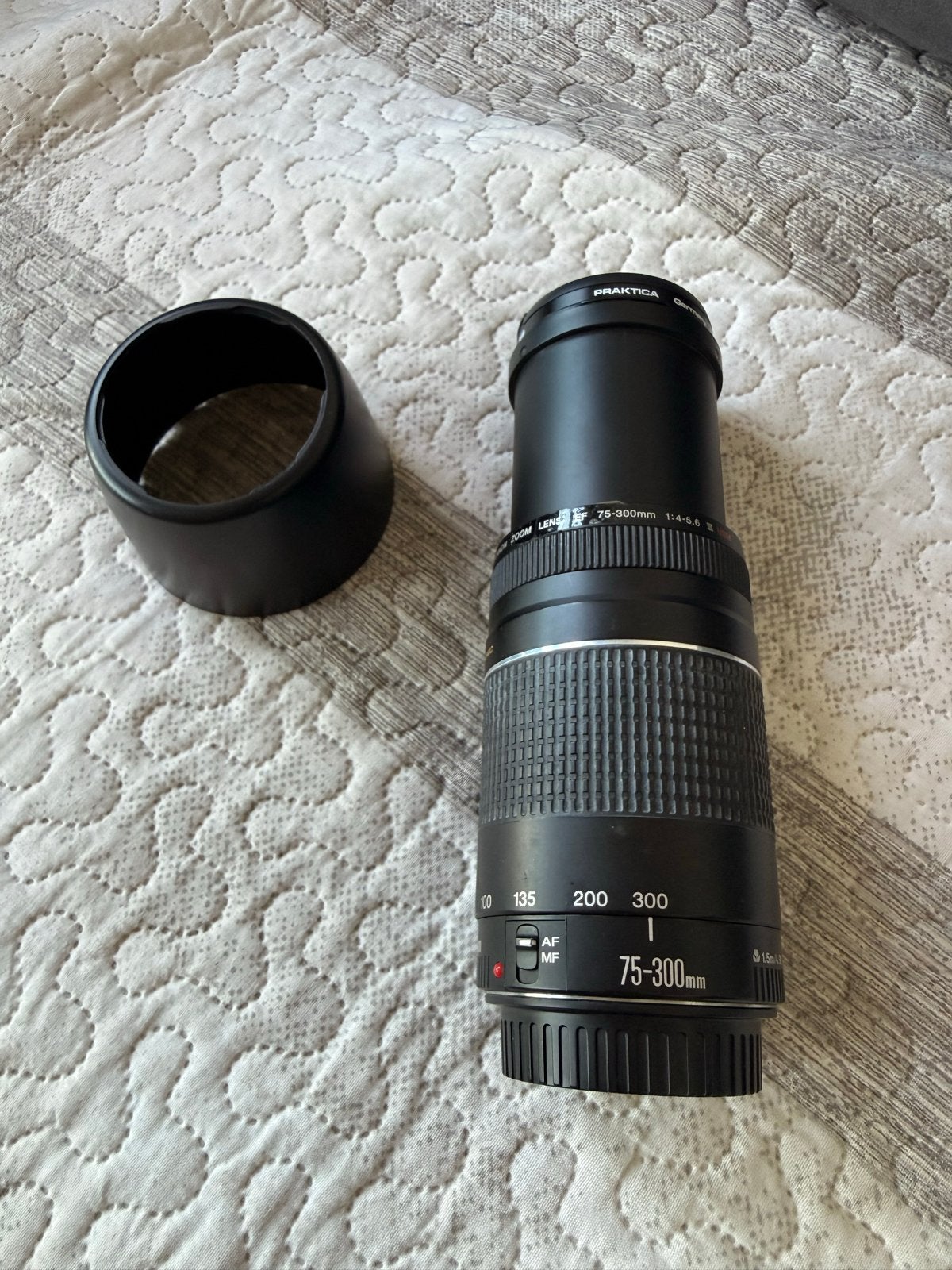 Canon EF 75-300mm f/4-5.6 III USM Telelens + Accessoires, Audio, Tv en Foto, Fotografie | Lenzen en Objectieven, Gebruikt, Telelens