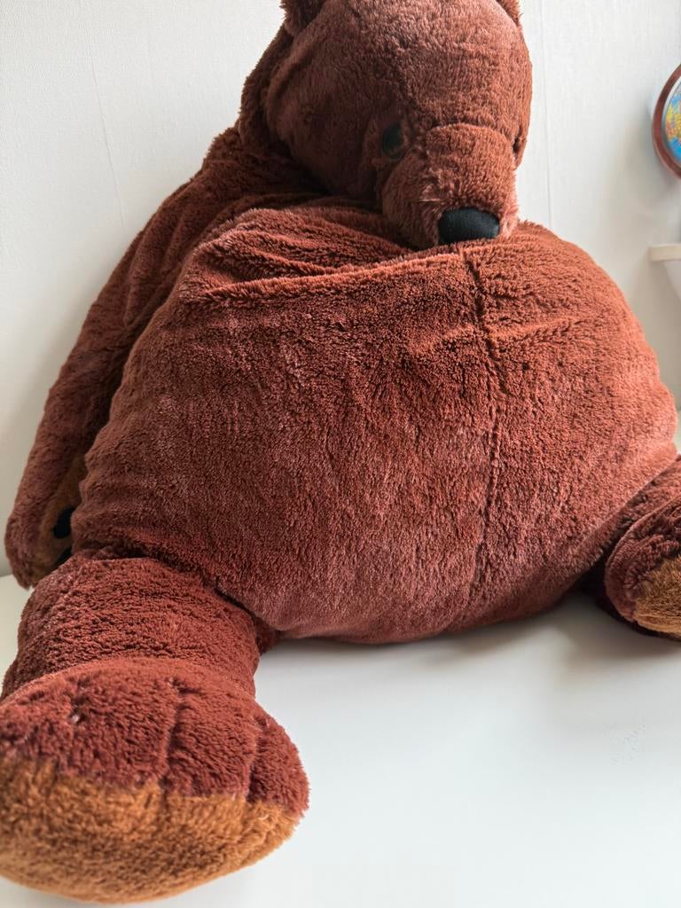 Grote bruine IKEA knuffelbeer, Kinderen en Baby's, Speelgoed | Poppen, Ophalen, Gebruikt, Overige typen