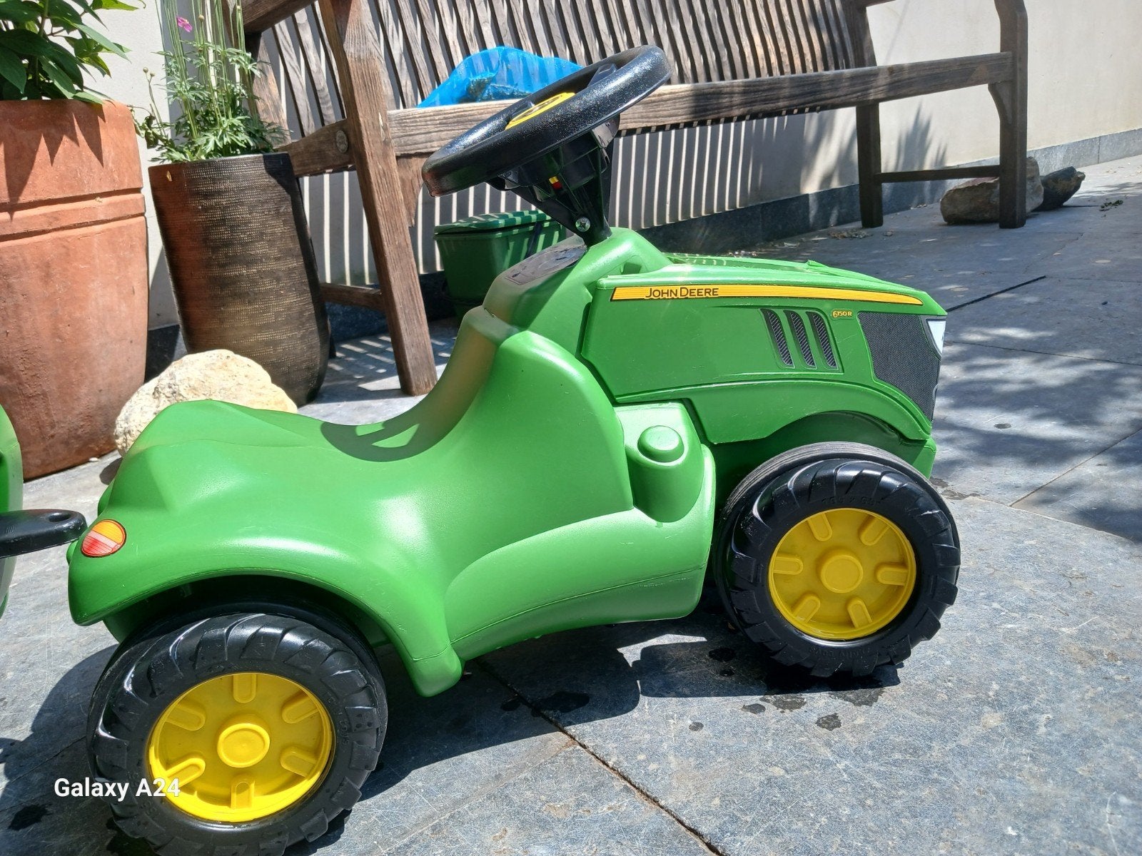 John Deere looptractor met aanhanger - Zo goed als nieuw, Ophalen of Verzenden
