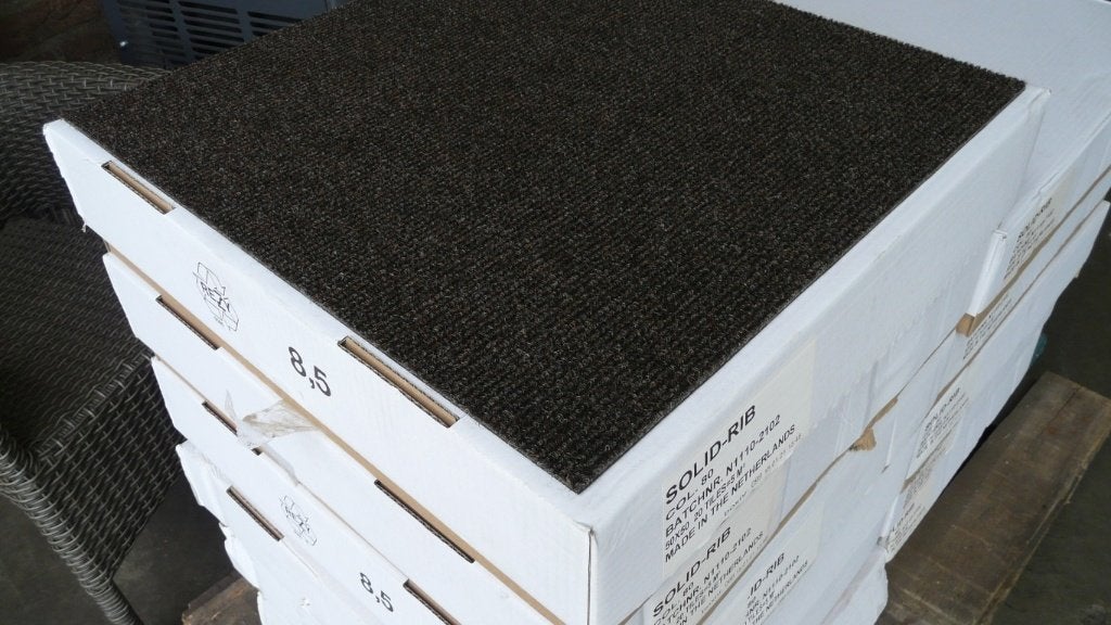 Tapijttegels Solid-Rib (Partij 116) bruin 55m2, Ophalen, Bruin, Nieuw, Tapijttegels