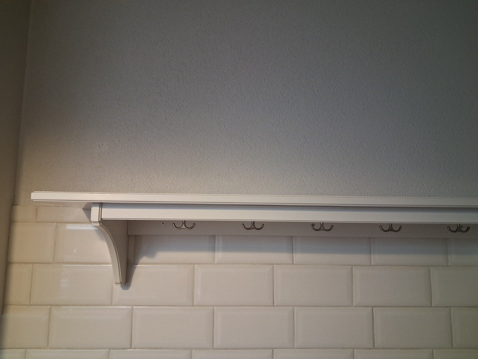 IKEA Keukenplank met haken - Wit, Huis en Inrichting, Ophalen, Gebruikt