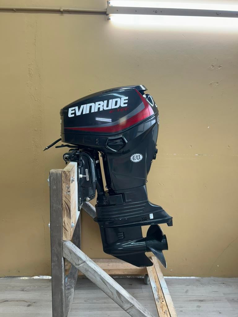 Evinrude 40 pk E-TEC 2016 langstaart compleet, Watersport en Boten, Buiten- en Binnenboordmotoren, Zo goed als nieuw, Benzine