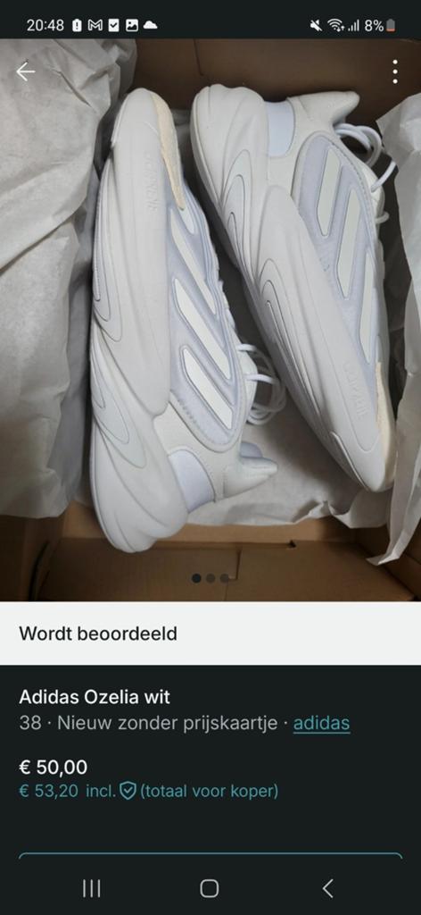 Adidas Ozelia wit - Maat 38, Adidas, Wit, Nieuw, Ophalen of Verzenden
