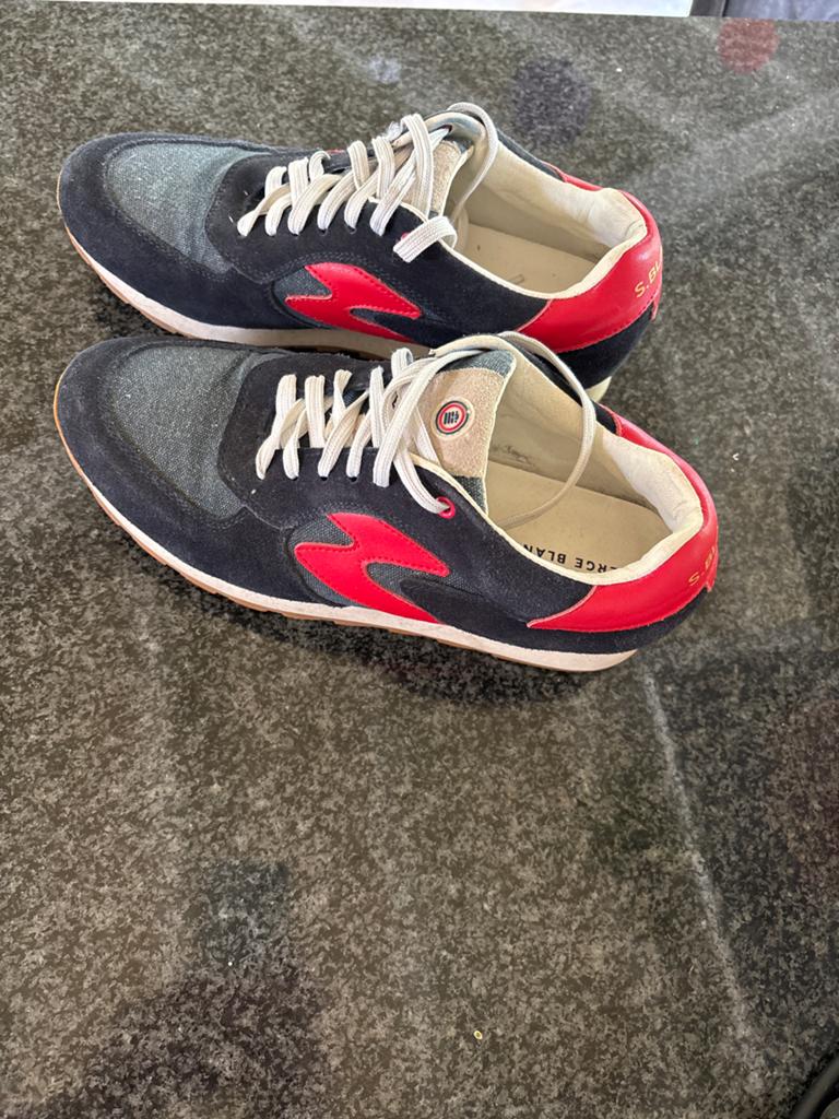 S.Blanco Sneakers - blauw Rood, Ophalen of Verzenden, Gedragen, Zwart, Sneakers of Gympen