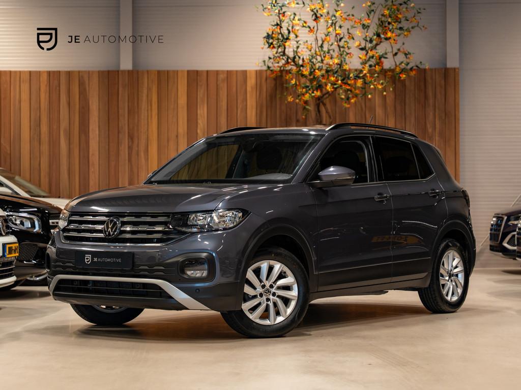 Volkswagen T-CROSS 1.0 TSI DSG Life, Apple Carplay, Android, Auto's, Volkswagen, Gebruikt, Zwart, Bedrijf, LED verlichting