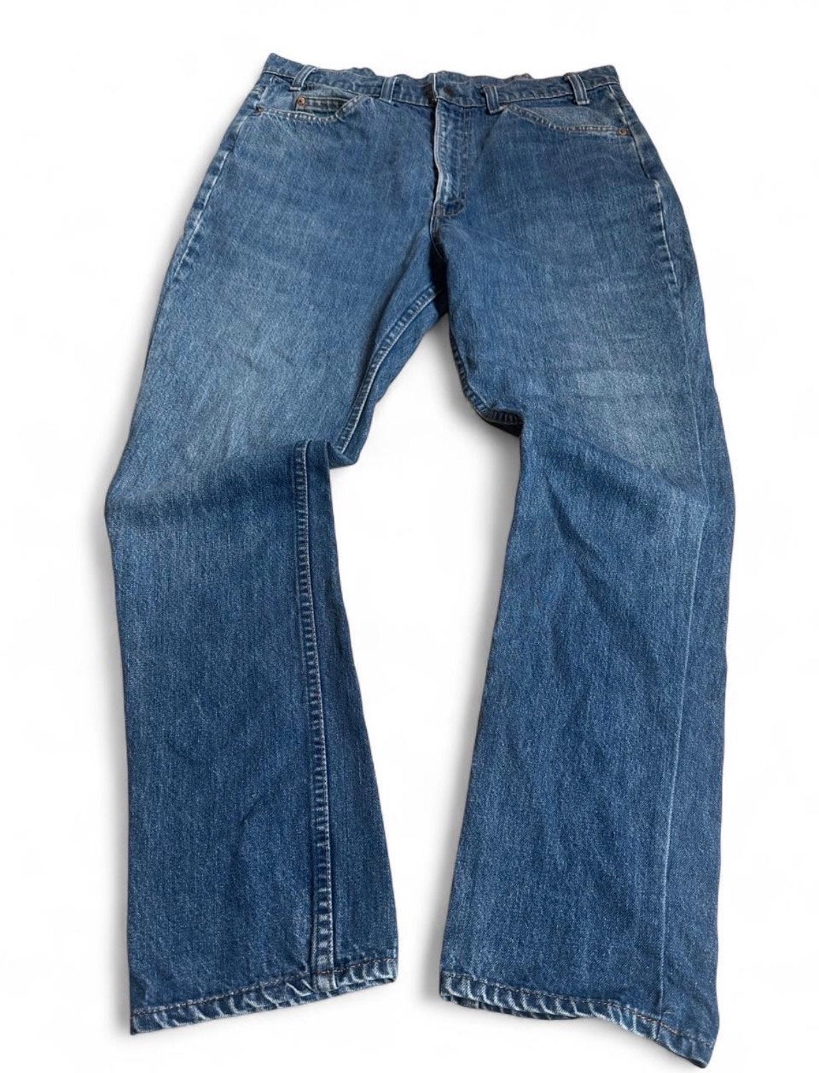 Vintage 1980 Levi’s 517 Orange Tab Jeans W34 L30 USA, Ophalen of Verzenden, Gedragen, Blauw, W33 - W34 (confectie 48/50)