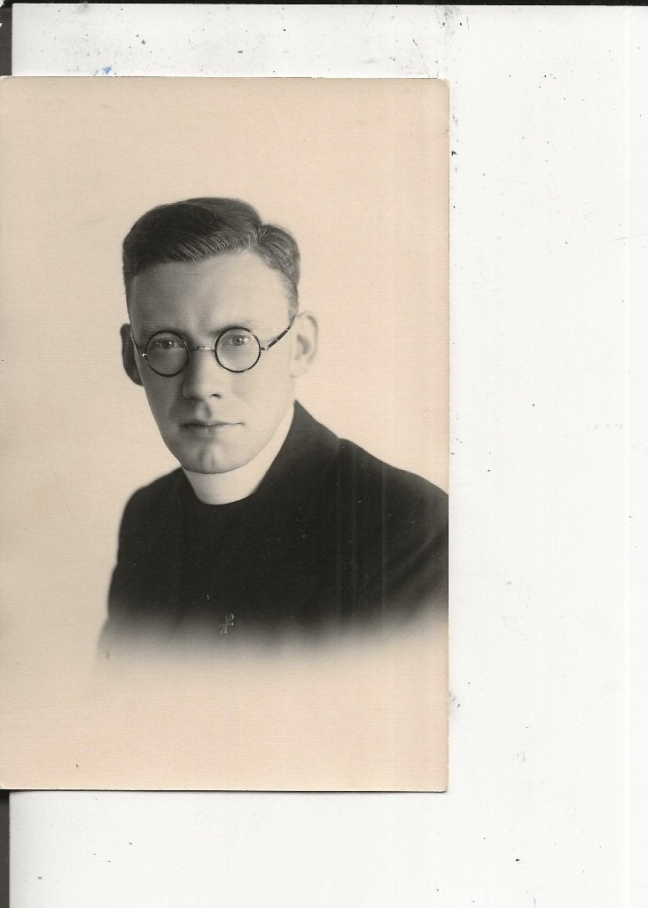 Westland Onbekend Pastoor 21 aug 1937 Fotokaart, Ophalen of Verzenden, 1920 tot 1940, Ongelopen, Zuid-Holland