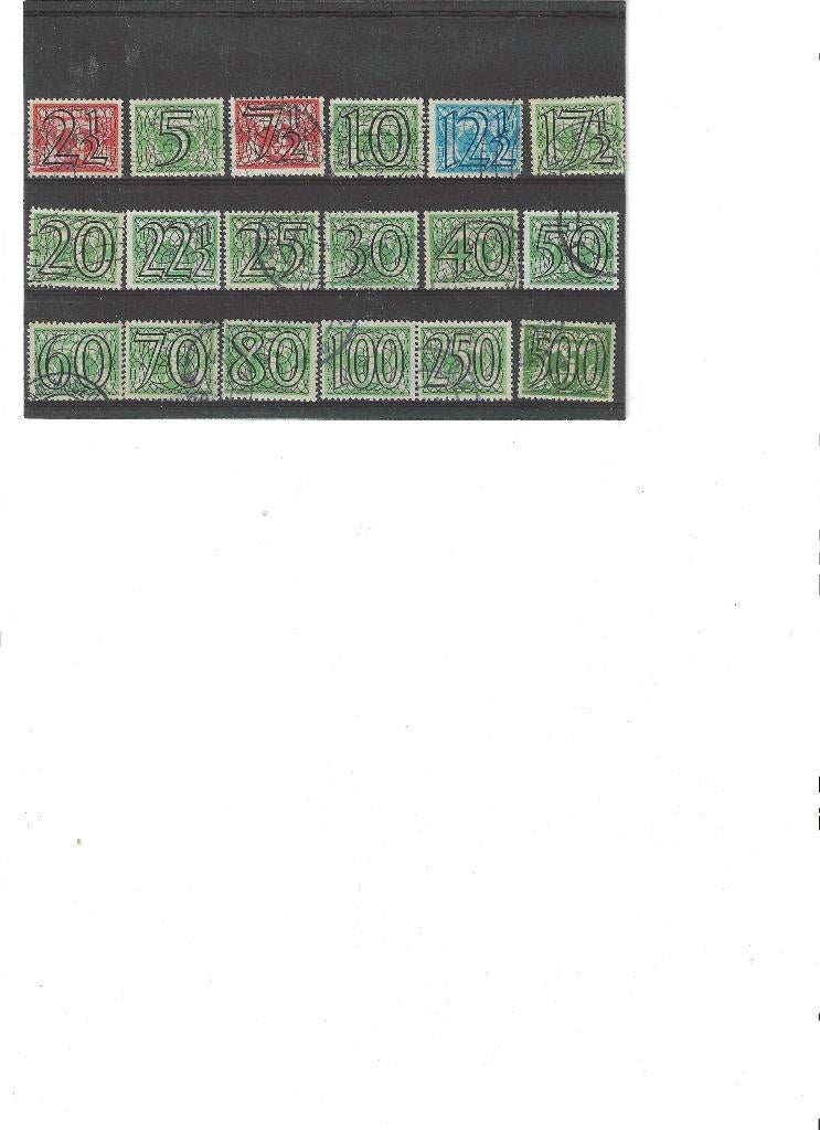 356-373 Guilloche (Traliezegels). Gestempeld, Postzegels en Munten, Postzegels | Nederland, Ophalen of Verzenden, T/m 1940, Gestempeld