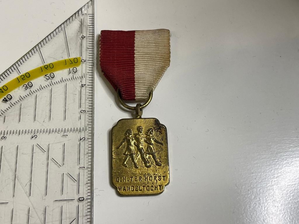 C214 Medaille G.H. ter Horst Wandeltocht Jaren 60, Ophalen of Verzenden, Overige materialen, Nederland