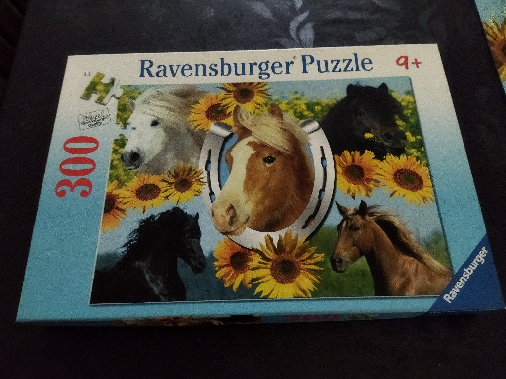 Ravensburger Puzzle Puzzel 9+ 300 stukjes. . paarden, Ophalen of Verzenden, Minder dan 500 stukjes, Zo goed als nieuw, Legpuzzel