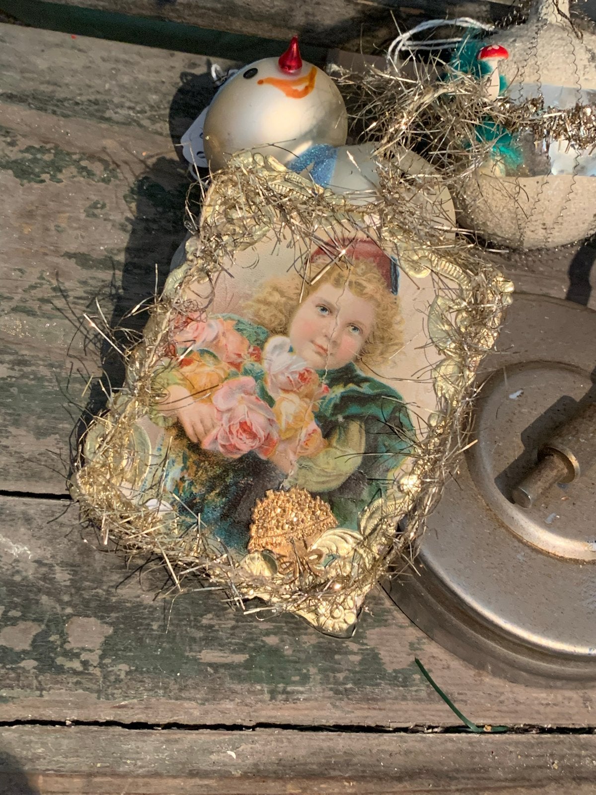Kerst tinsel ornament, Diversen, Gebruikt, T, Ophalen of Verzenden, N