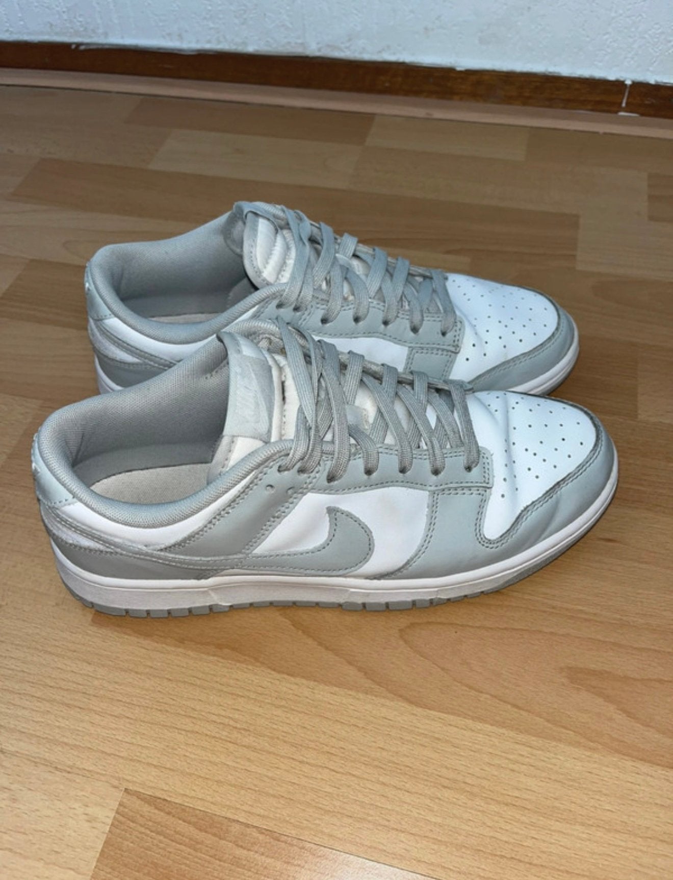 Nike Dunk Grijs, Kleding | Dames, Ophalen of Verzenden, Gedragen, Grijs, Sneakers of Gympen