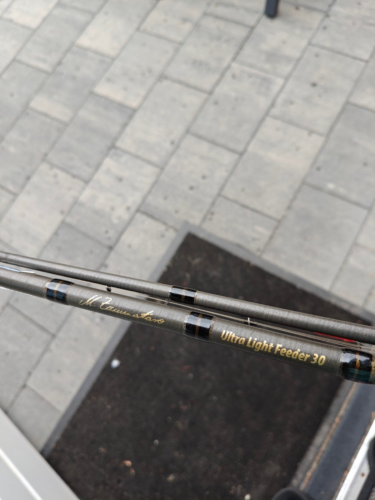 2 stuks Zammataro snakeskin feederhengels, 3,45m en 3,6m., Ophalen, Werphengel