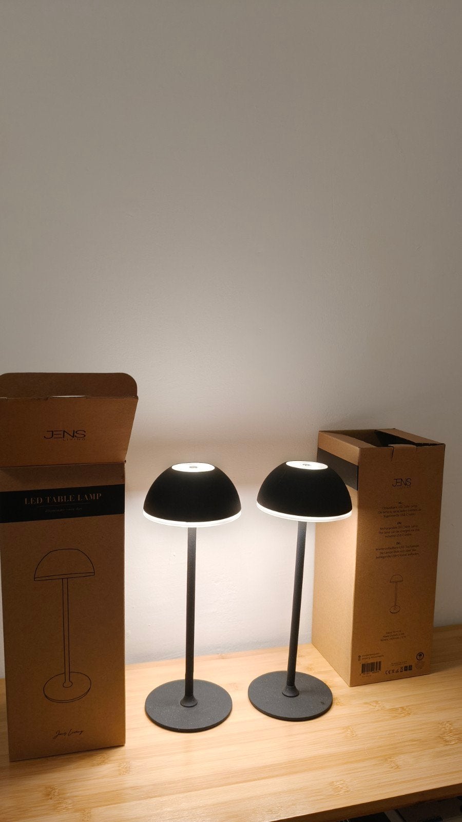 2x led tafellamp Jens ( nieuw), Ophalen, Nieuw, Minder dan 45 cm, Minder dan 55 cm