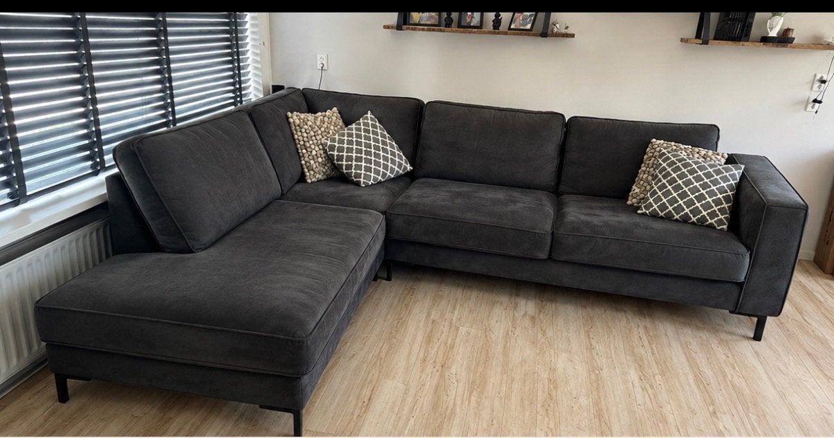 Comfortabele hoekbank - huisdier- en rookvrij, Huis en Inrichting, Ophalen, 250 tot 300 cm, 100 tot 125 cm, Hoekbank