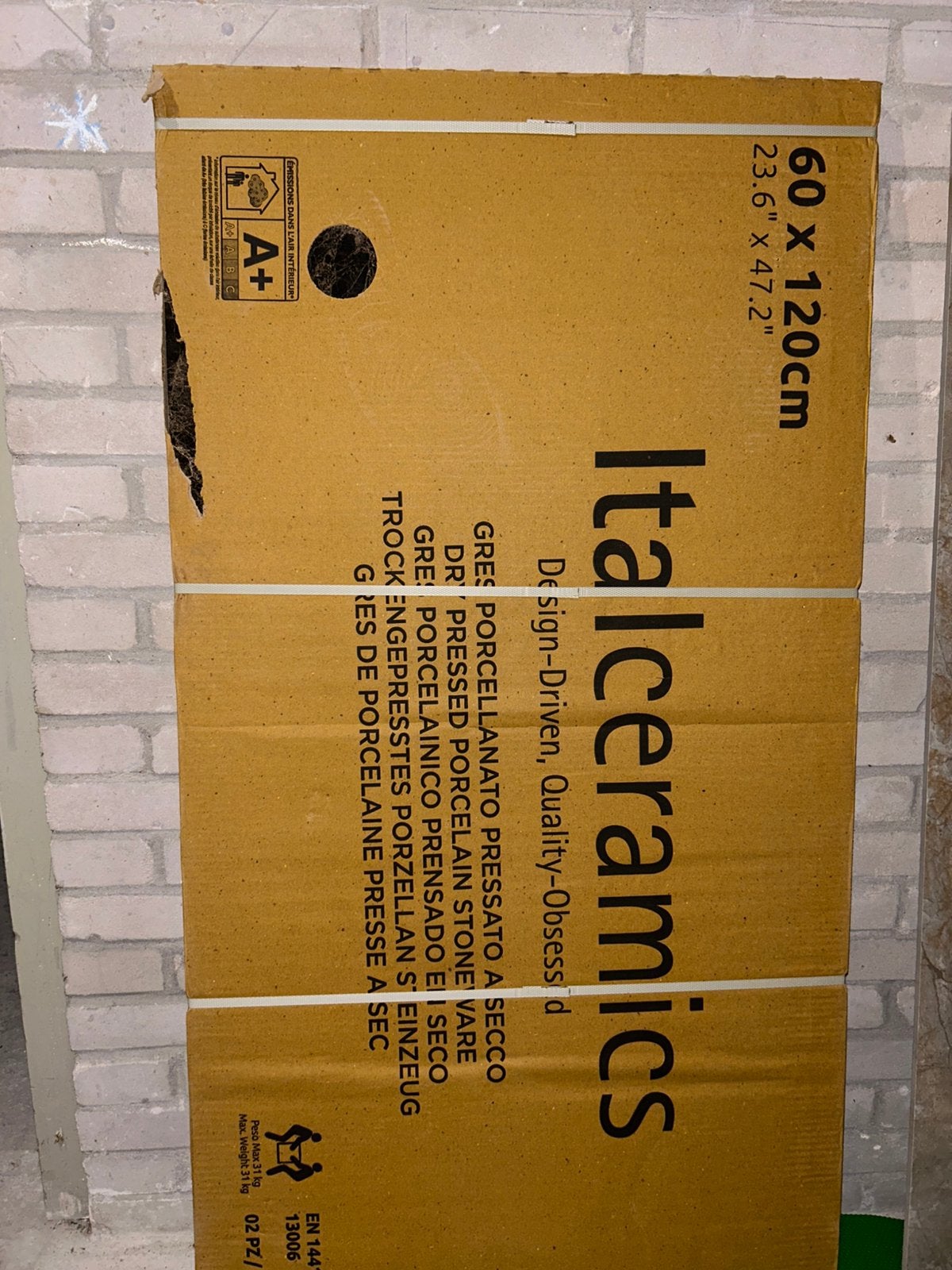 Italcermics Tebe Emprador Lev. Donkere Vloer/wandtegels, 60 cm of meer, Keramiek, Nieuw, Ophalen of Verzenden