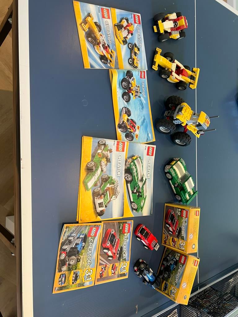 6 mooie lego creator sets, Lego, Ophalen of Verzenden, Zo goed als nieuw, Inclusief instructies