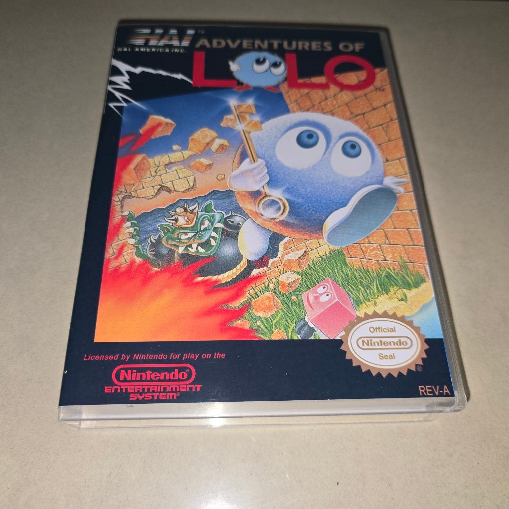 Adventures of Lolo NES Game Case, Spelcomputers en Games, Avontuur en Actie, Verzenden, 1 speler, Zo goed als nieuw