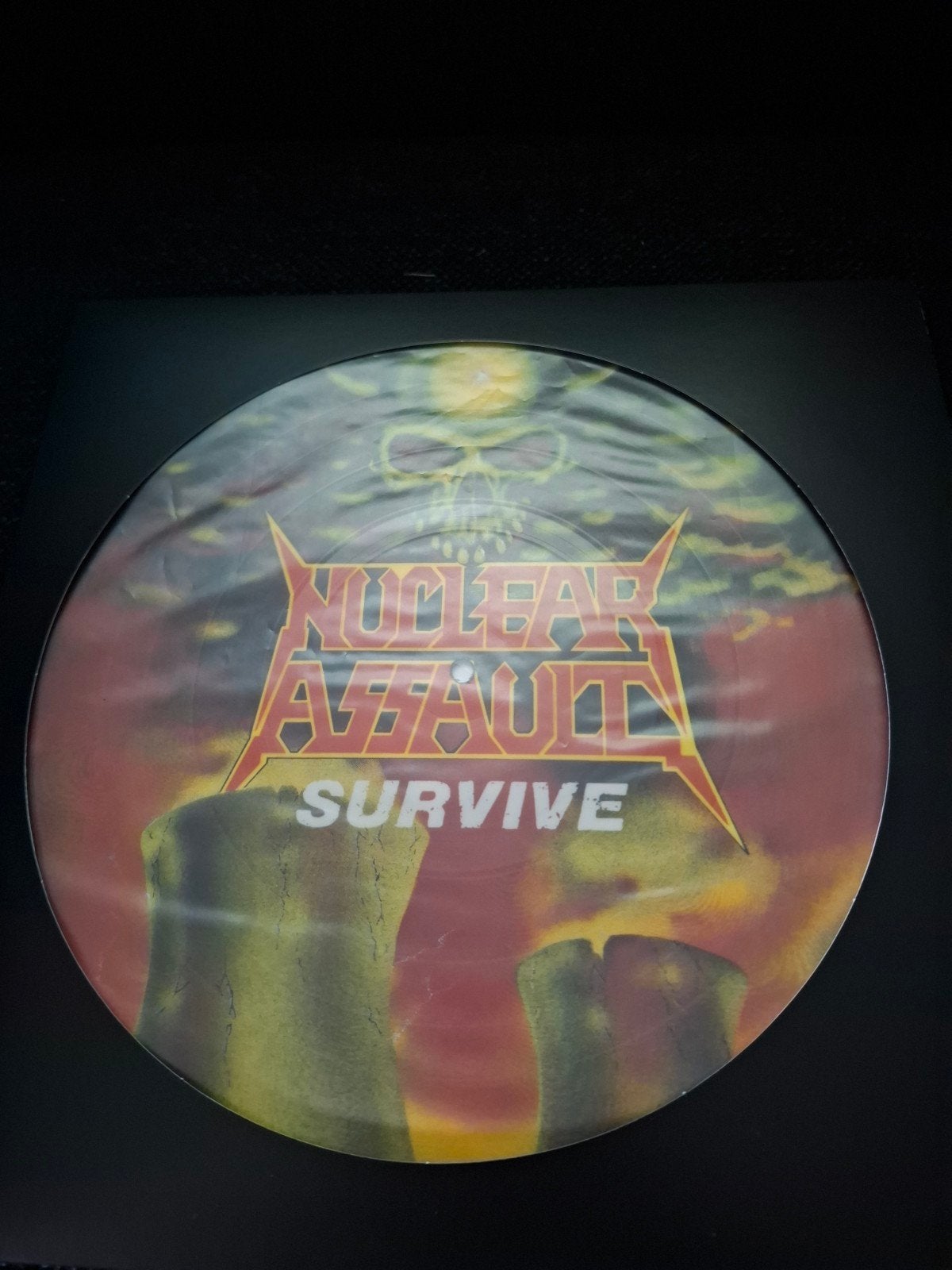 Nuclear Assault- Survive lp Picture disc, Ophalen of Verzenden, Zo goed als nieuw