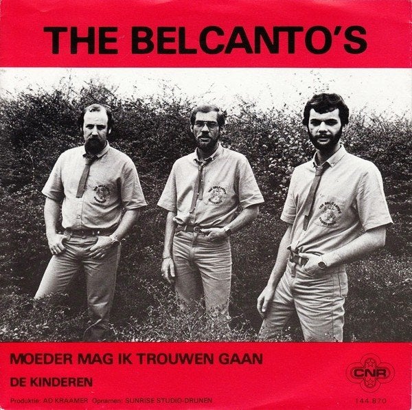 Juke-Box Single (1981) de Belcanto's - Moeder mag ik Trouwen, Cd's en Dvd's, Vinyl Singles, Fotohoes, Ophalen of Verzenden, Gebruikt