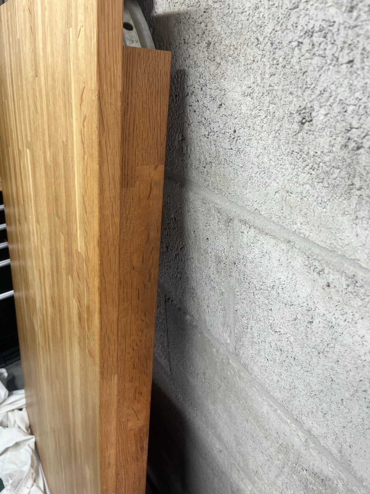 Massief eiken salontafel en eettafel, Ophalen, 50 – 75, Gebruikt, 100 tot 150 cm