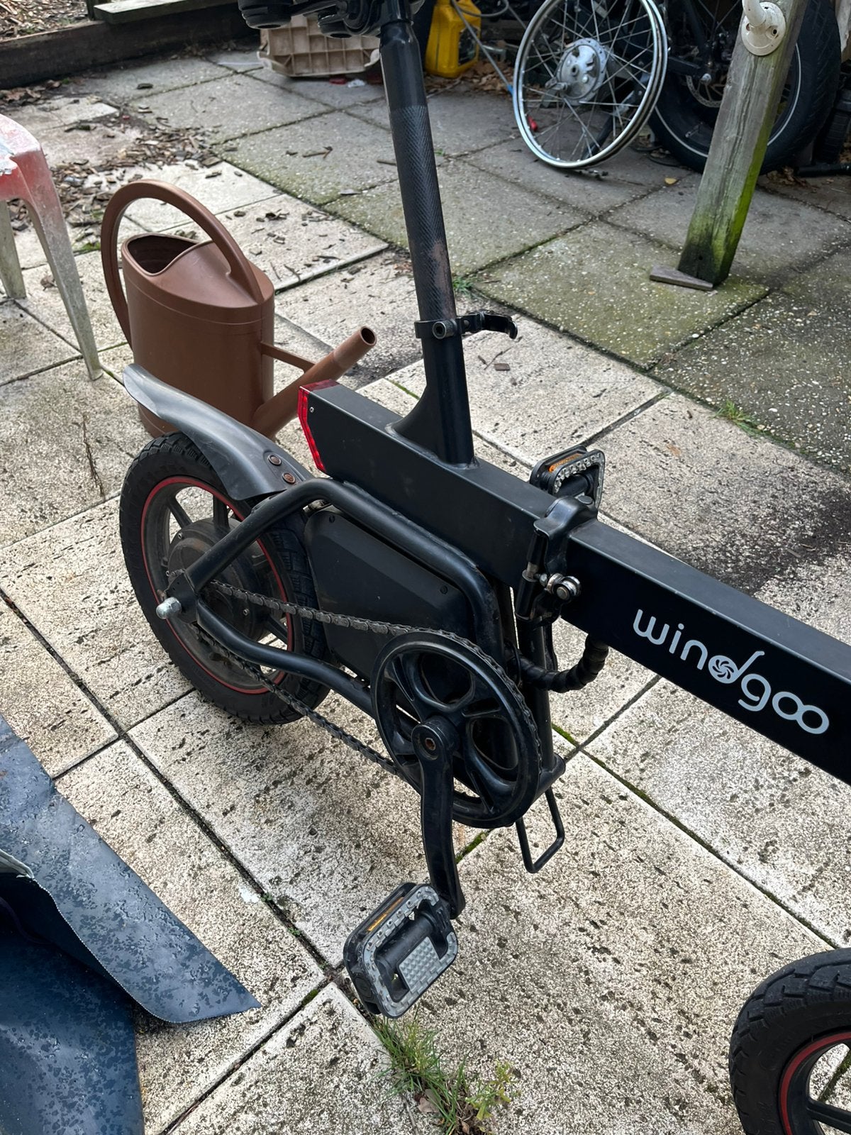 Windgoo met nieuwe accu en gashendel, Fietsen en Brommers, Ophalen, Zo goed als nieuw, 14 tot 16 inch