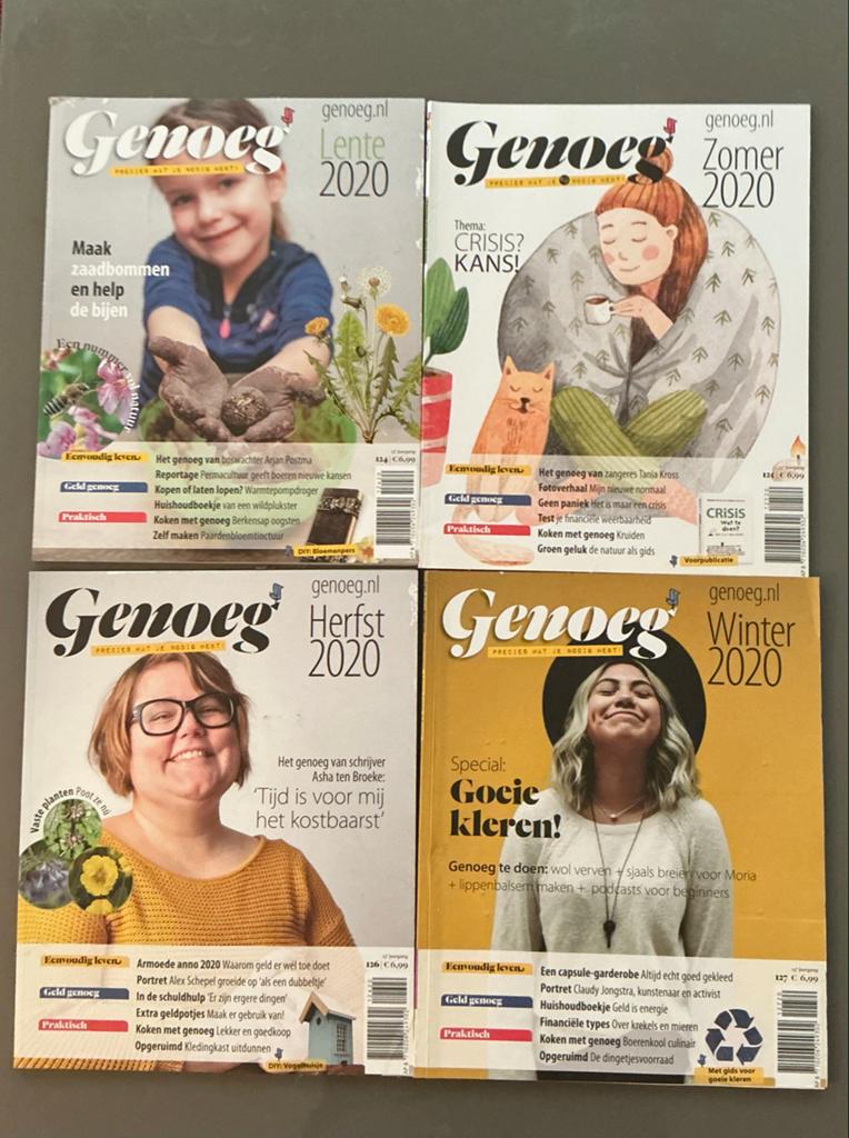 Genoeg Magazine Jaargang 2020 (Lente, Zomer, Herfst, Winter), Boeken, Tijdschriften en Kranten, Gelezen, Overige typen, Ophalen of Verzenden