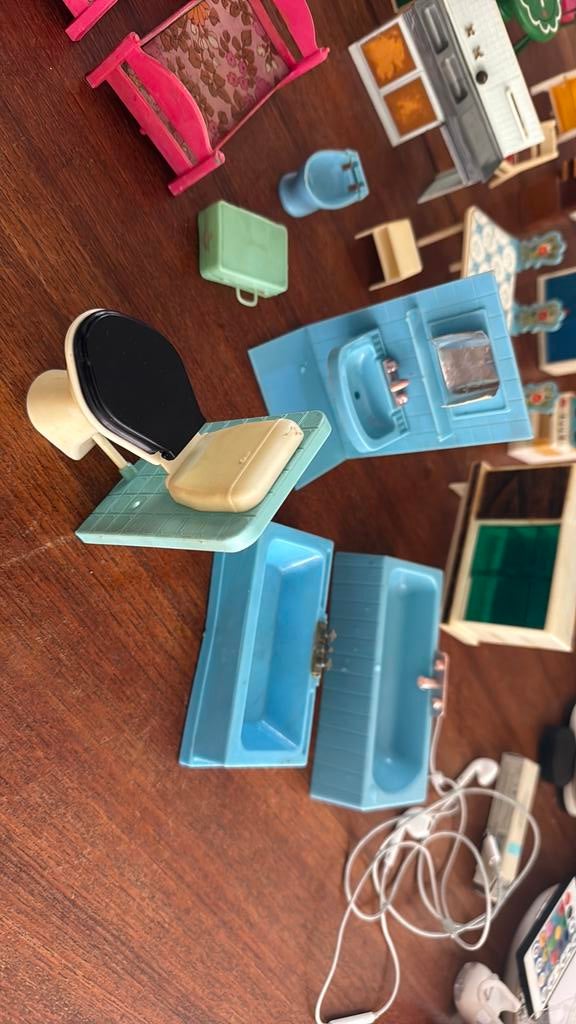 Jaren 70 poppenhuis meubels, Ophalen of Verzenden, Gebruikt, Poppenhuis