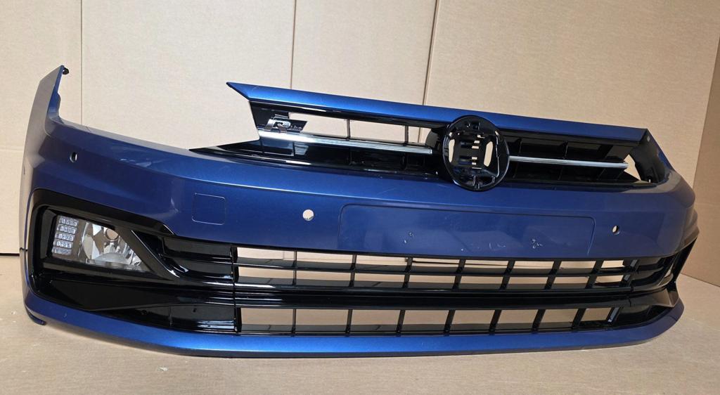 Voorbumper VW Polo 2G AW R-line 6xPDC bj.2018-2022 2G0 RLINE, Gebruikt, -, Ophalen of Verzenden, Bumper