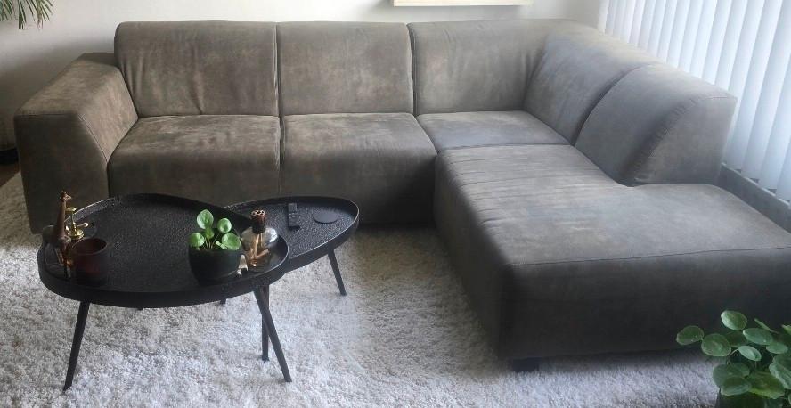 Hoekbank 255x175 gratis af te halen, Huis en Inrichting, Banken | Bankstellen, Gebruikt, Vierpersoons of meer, Stof, Ophalen