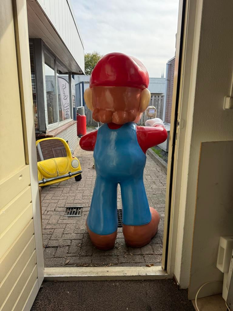 Grote Mario Bros. Beeld XXL - Perfect voor Decoratie, Verzamelen, Beelden en Beeldjes, Ophalen, Zo goed als nieuw, Fantasy