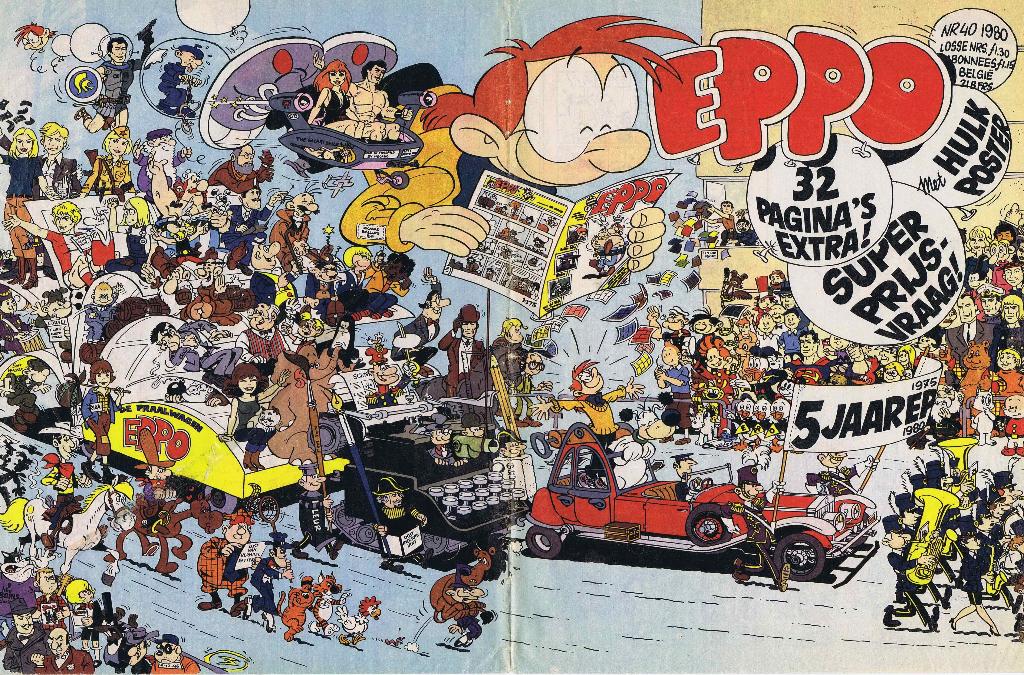 EPPO 1980 nr. 40 - 5 jaar Eppo, Europa, Ophalen of Verzenden, Gelezen, Eén comic