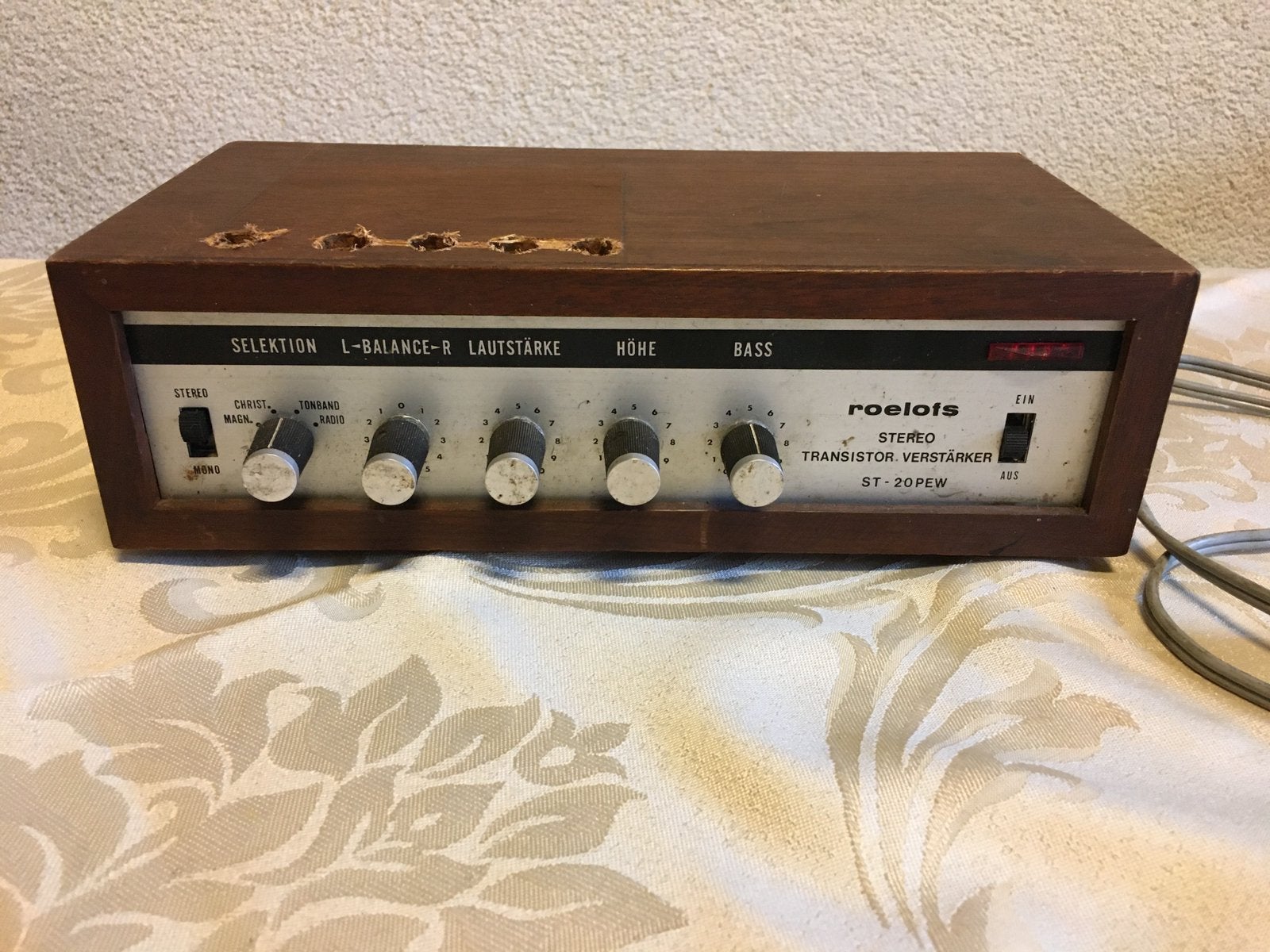 Oude versterkertjes jaren 60/70  2 stuks pr incl vzk, Ophalen of Verzenden, Gebruikt, Minder dan 60 watt, Overige merken