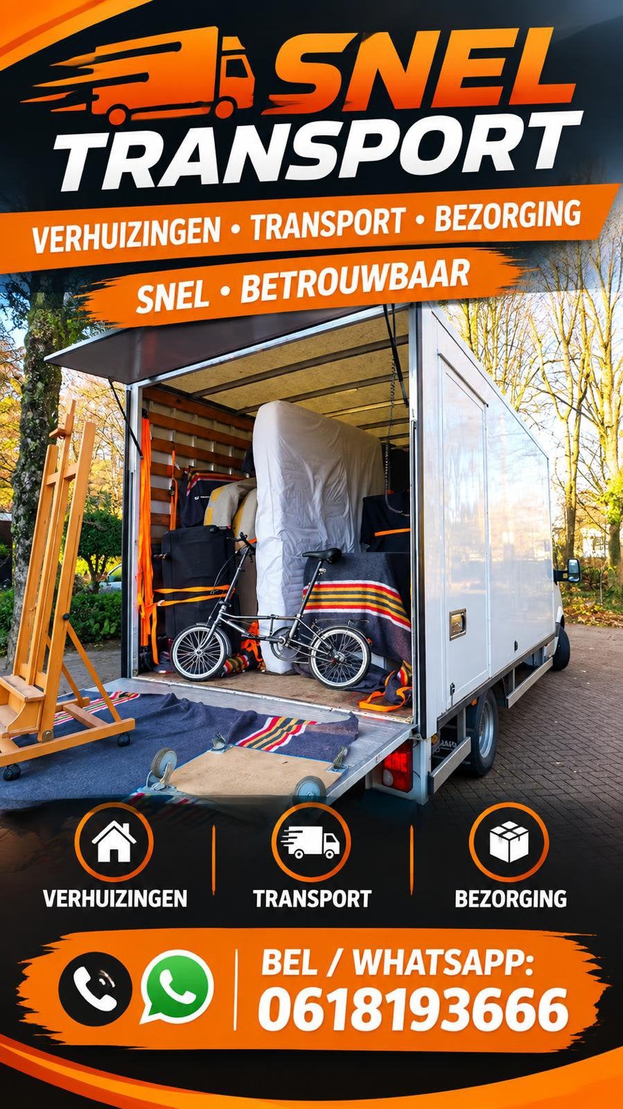 HUISOPRUIMING & WONINGONTRUIMING/LAMINAT WEGHALEN/AFVAL, Inpakservice, Bedrijfsverhuizingen