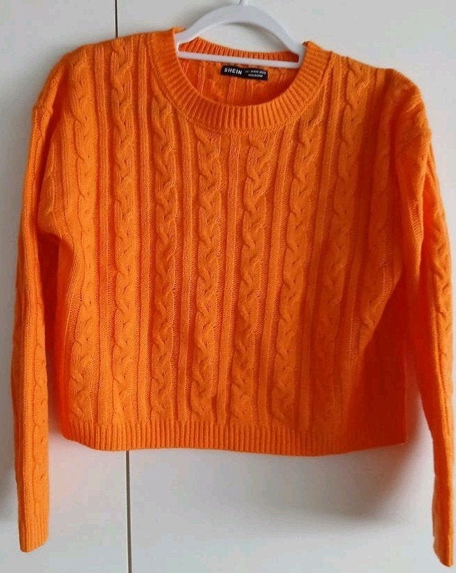 Oranje Shein trui maat 40/42 (L), Ophalen of Verzenden, Zo goed als nieuw, Maat 38/40 (M), Oranje
