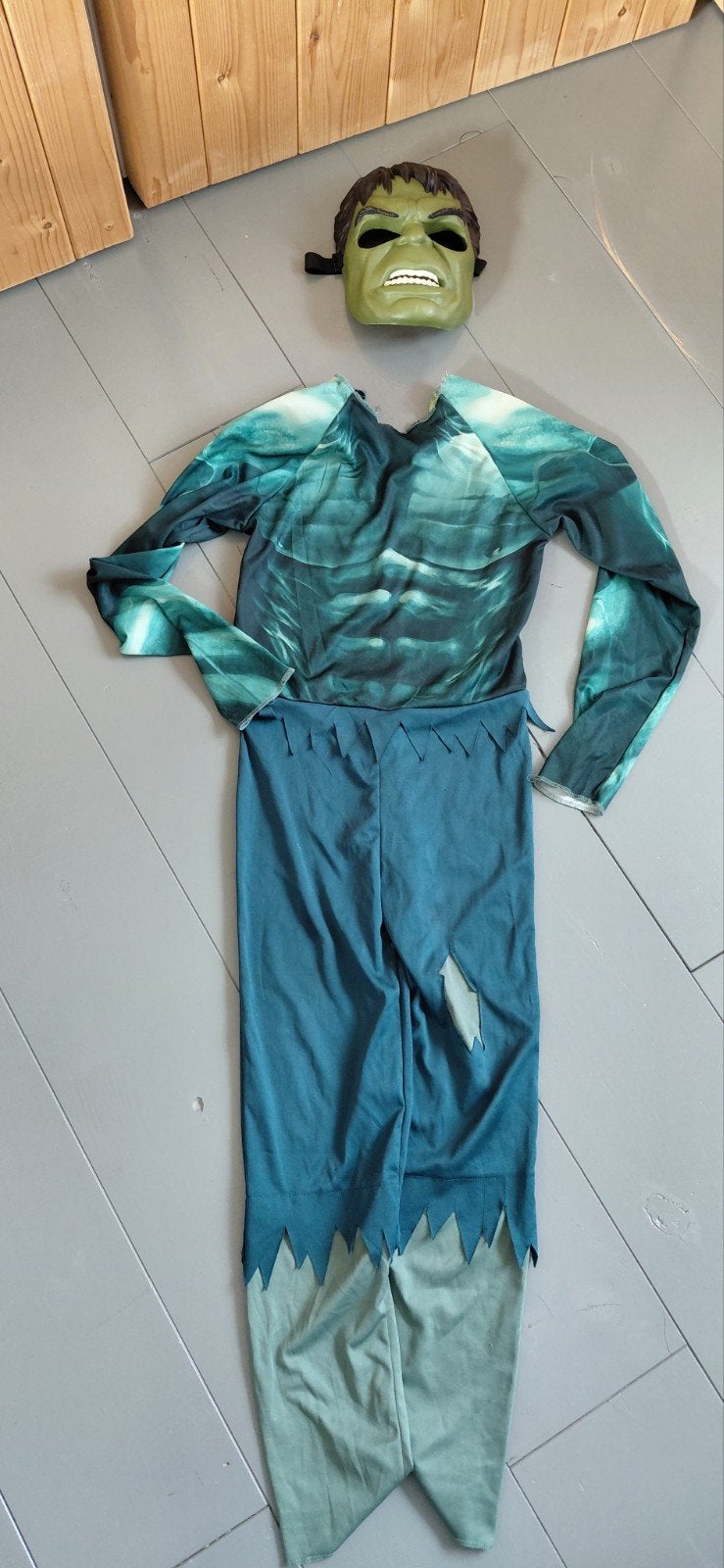 Hulk Verkleedpak voor Kinderen - Maat 122-128, Ophalen of Verzenden, Zo goed als nieuw, 122 t/m 128, Jongen of Meisje