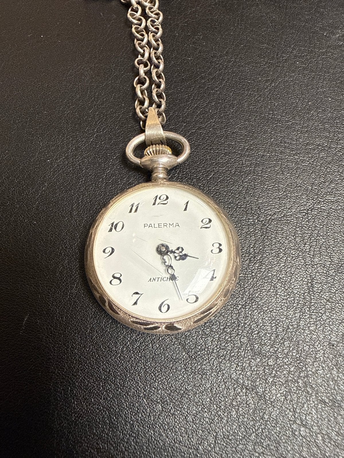 Zilveren dames zakhorloge met lange ketting, Ophalen of Verzenden, Zilver, Overige typen