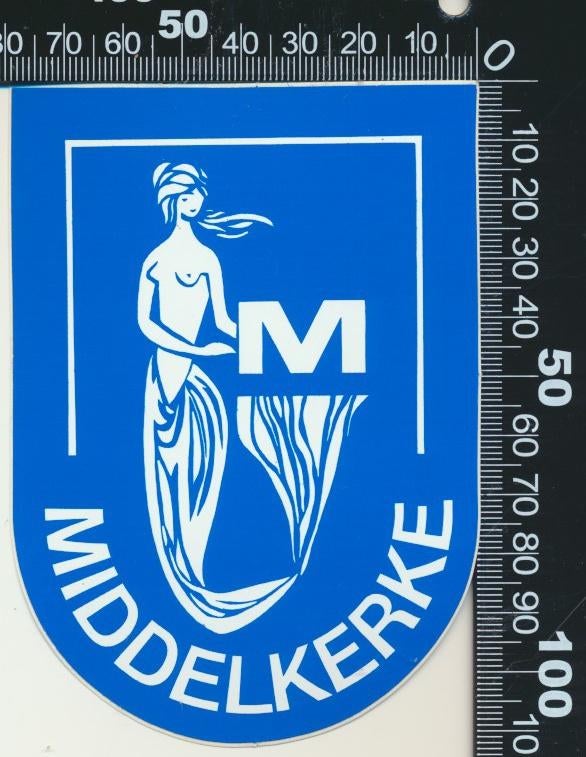 Sticker: Middelkerke, Ophalen of Verzenden, Zo goed als nieuw, Bedrijf of Vereniging