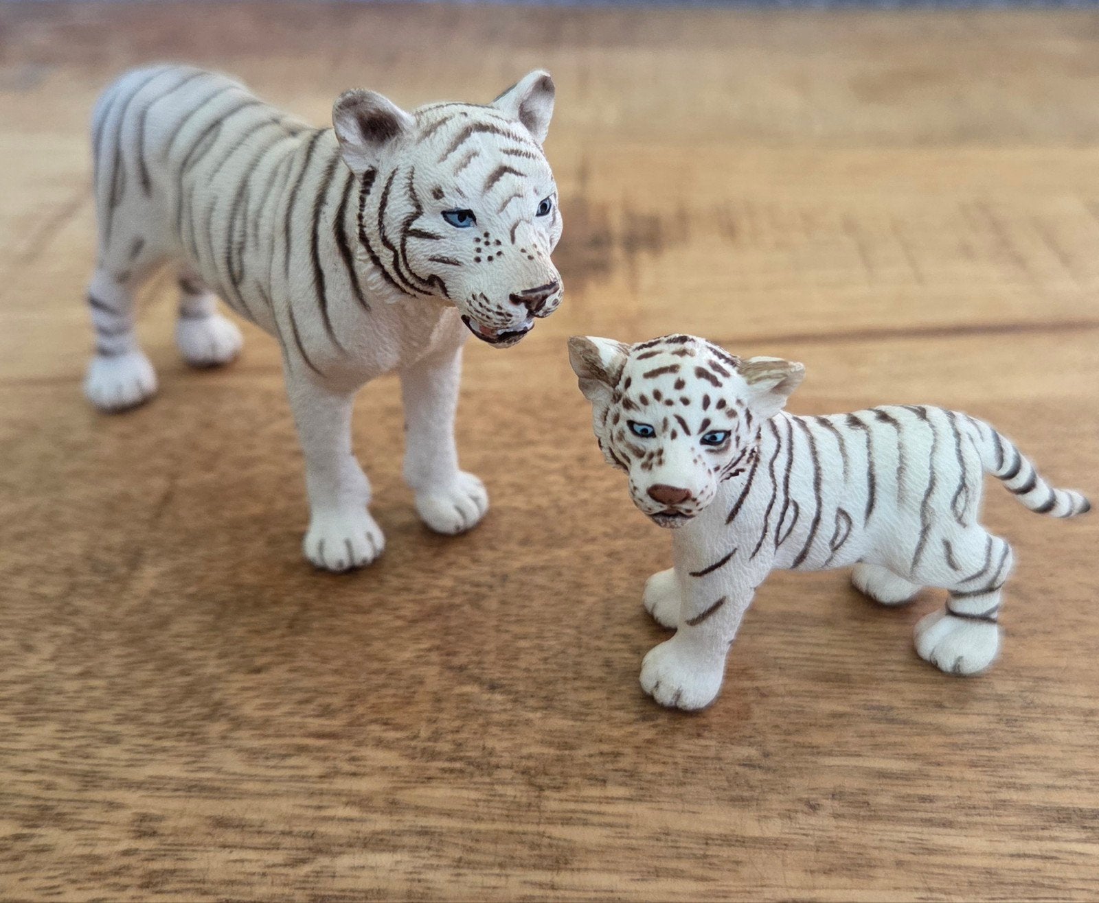 Schleich witte tijger set, Ophalen of Verzenden, Zo goed als nieuw, Paard, Beeldje of Figuurtje