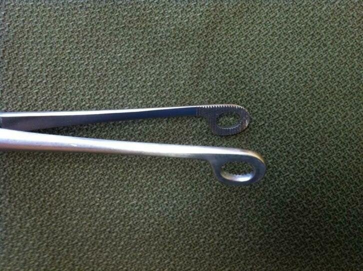 Magill (24 cm) endotracheaal tang RVS uit NL leger, Niet ingevuld, Niet ingevuld, Nieuw, Ophalen of Verzenden