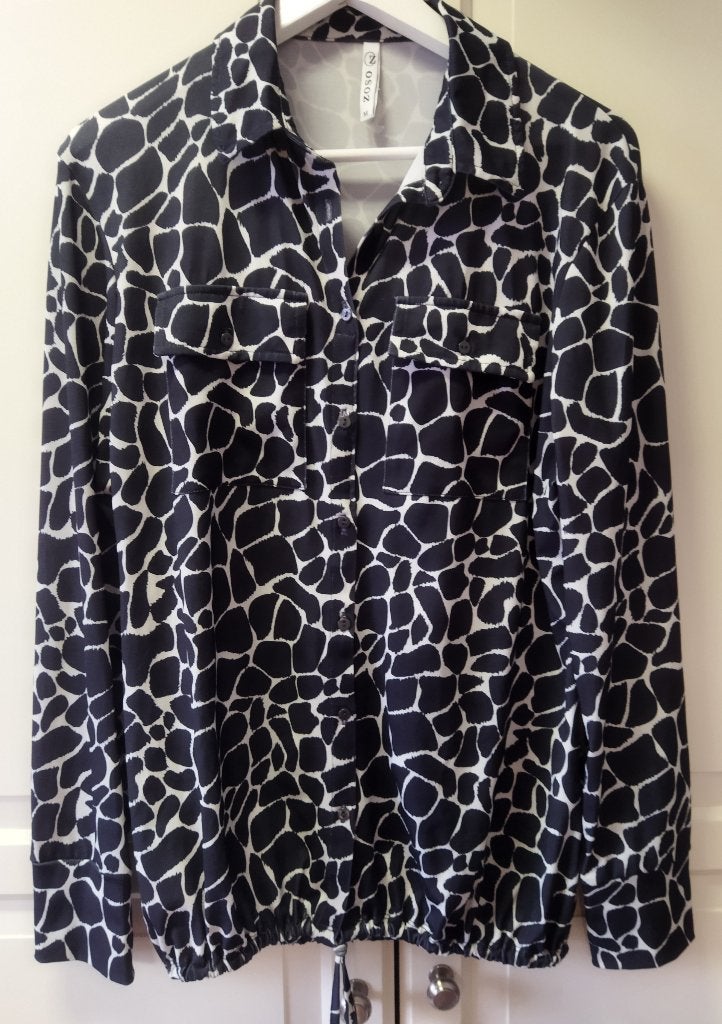 Zoso Travelstof Blouse Zwart Maat M, Maat 38/40 (M), Zwart, Ophalen of Verzenden, Zo goed als nieuw